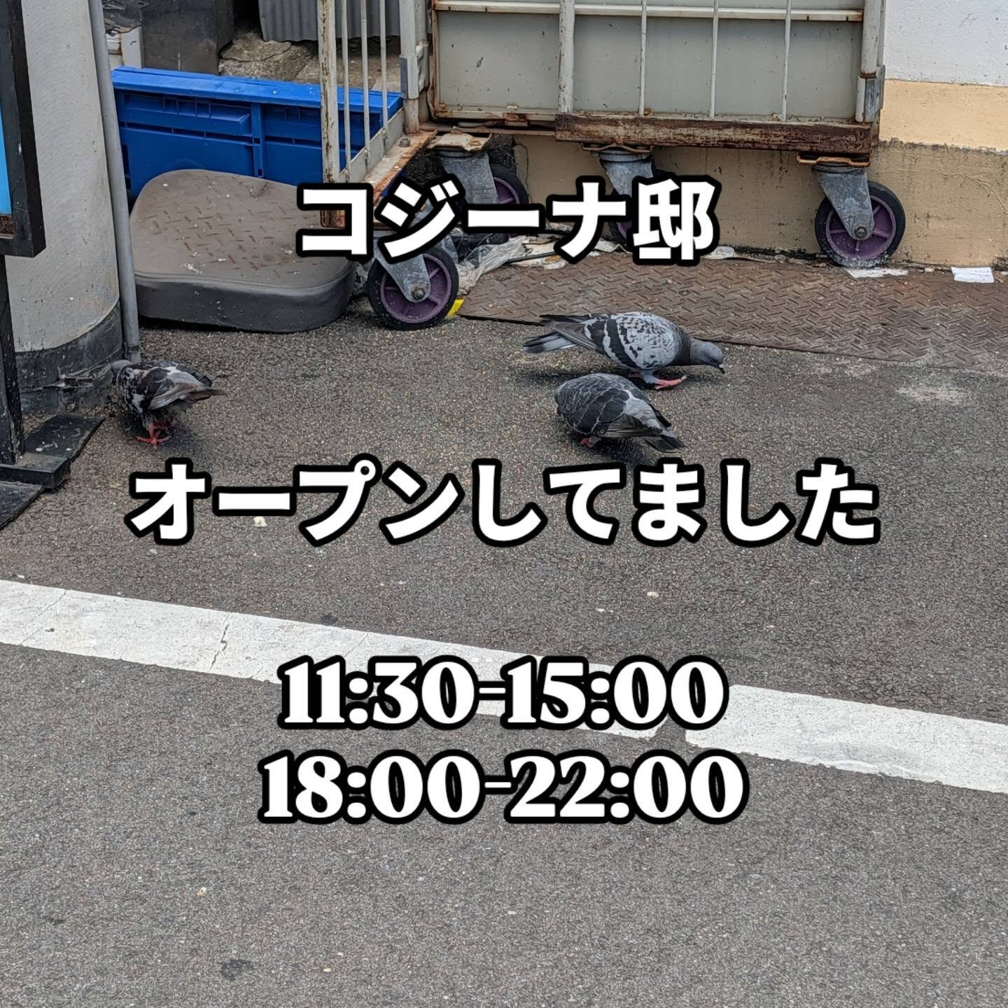 オープンのお知らせ遅くなりました！