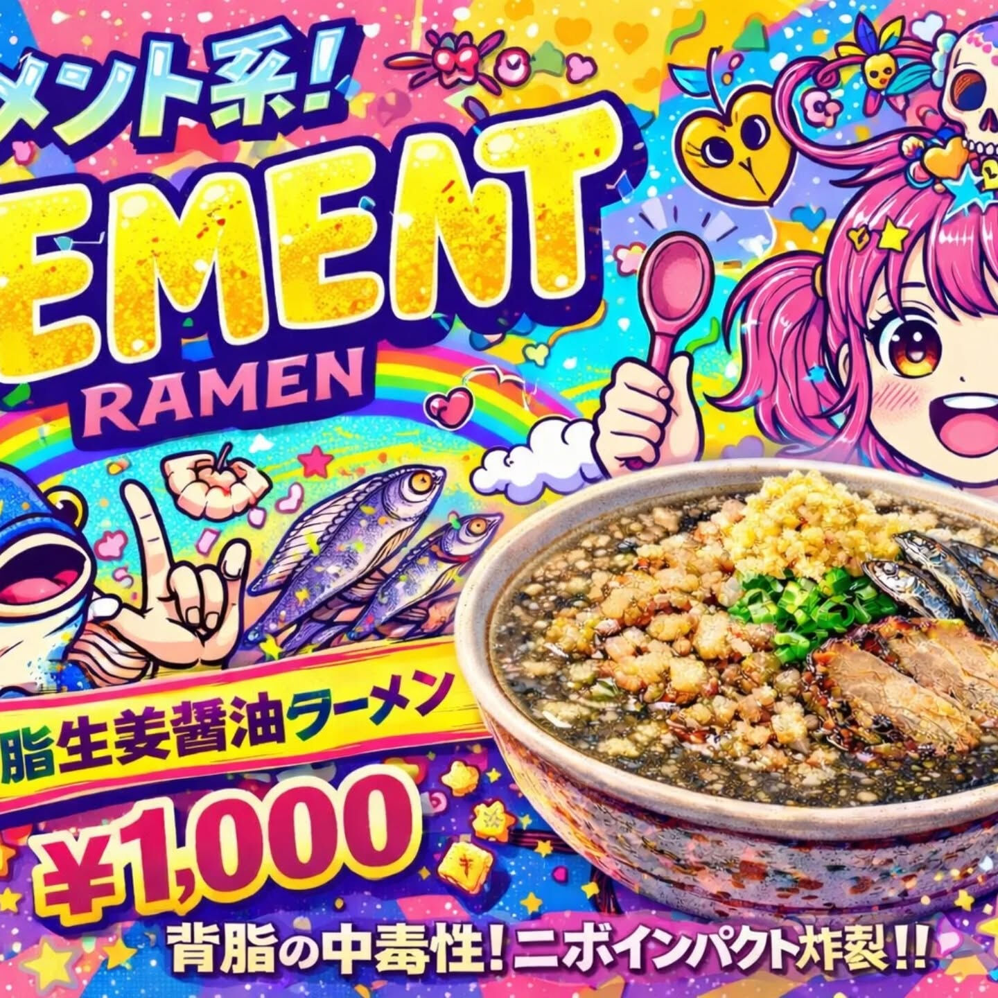 【セメント系煮干しラーメン大好評】